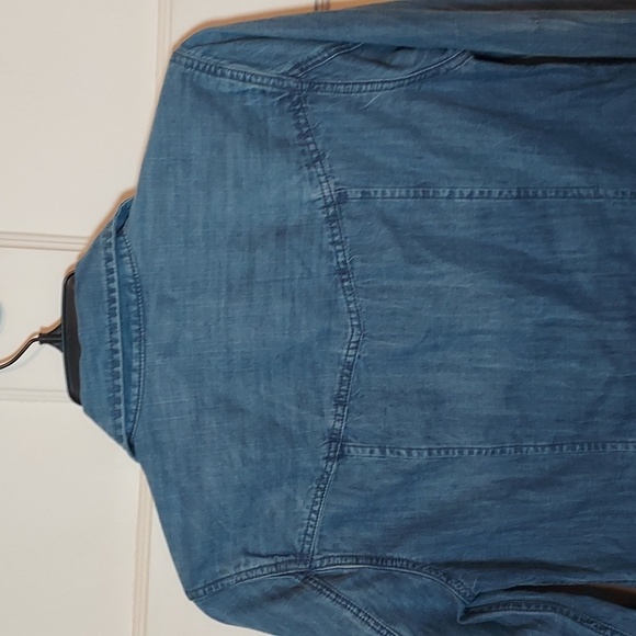 J Crew Chambray Western Style Denim Shirt - Picture 11 of 12